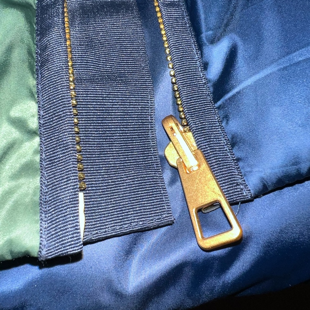 Tory Burch Navy Reversible Down Jacket - Picture 7 of 16
